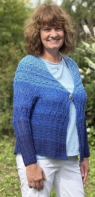 Auszeit Häkelanleitung für eine RVO Jacke mit V-Ausschnitt - Bild 19