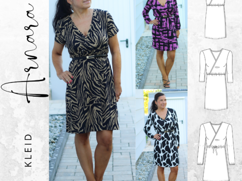 Schnittmuster PDF Ebook Kleid ARNARA Gr. 34-54