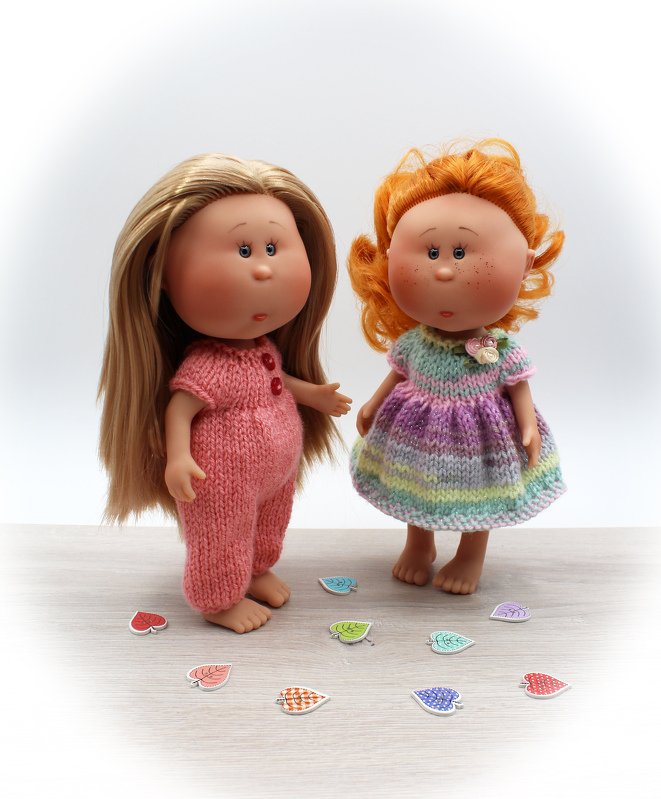 Knitting pattern for Jumpsuit & Dresses for little doll 23cm - Image 8