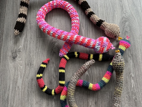 Crochet Snake PDF Pattern, easy beginner, Belize creature