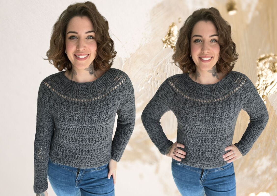 Häkelanleitung Pulli "GREY MOUSE"