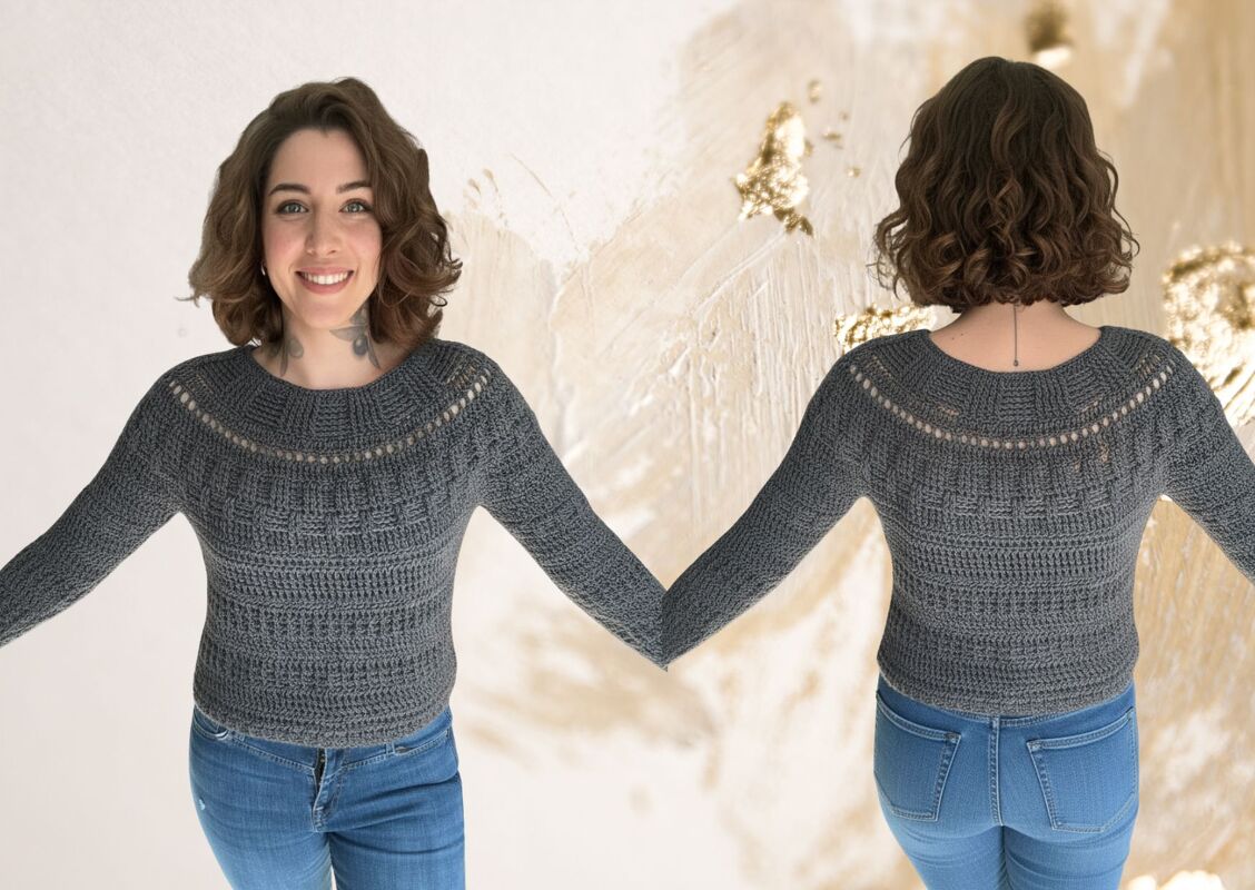 Häkelanleitung Pulli "GREY MOUSE" - Bild 2