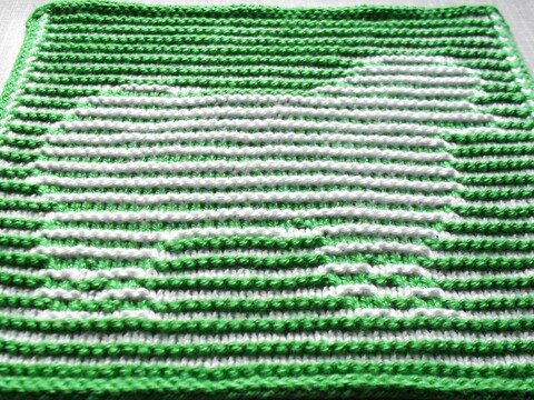 Schafbock in Schattenstricktechnik