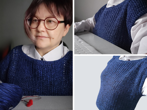 „Pullunder im Salonikistich – Tunesisch gehäkelt - Perfekt fürs Büro"