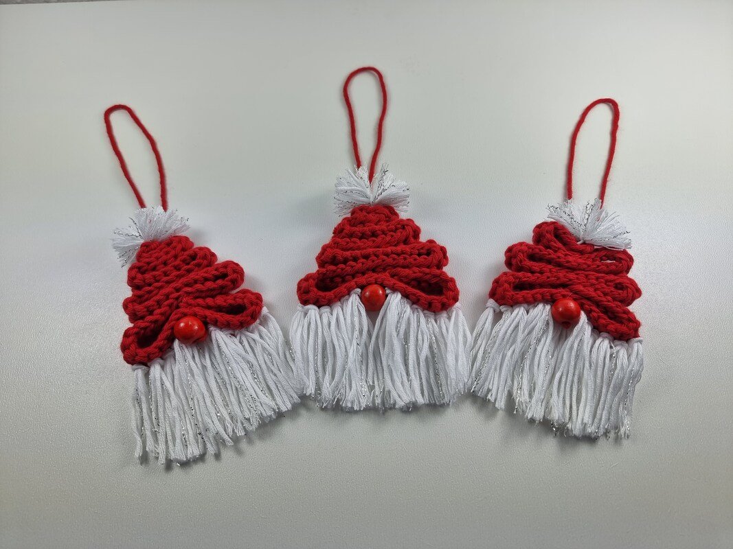 Strickanleitung Weihnachtsmann – Baumschmuck, Geschenkanhänger, Girlande - Bild 8