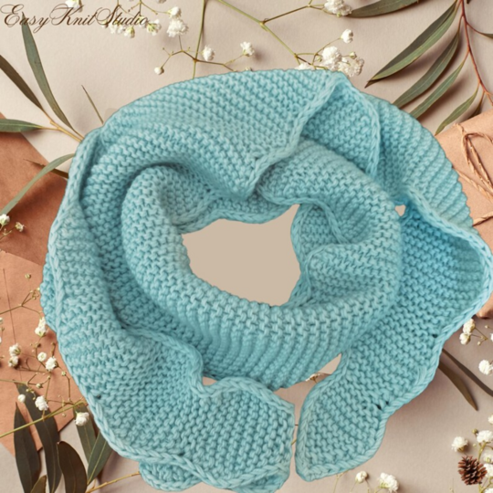 Cowl How To Make A Neck Scarf Wavy Scarf Neck Warmer Knitting