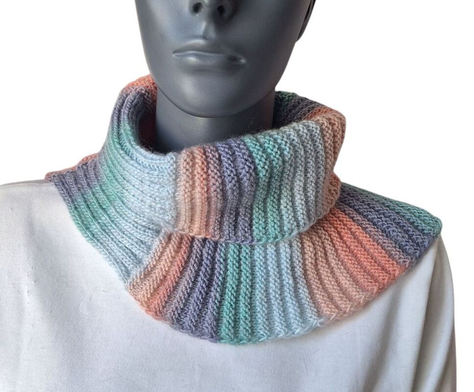 Strickanleitung Halssocke, Neckwarmer, Schalkragen für Anfänger  #339