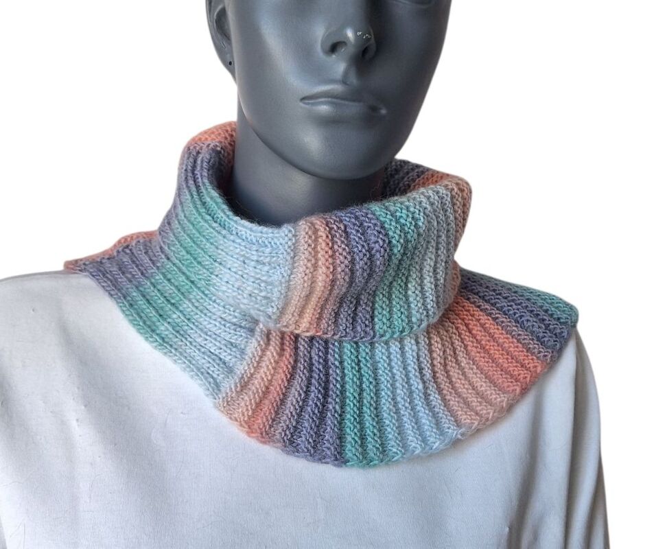 Strickanleitung Halssocke, Neckwarmer, Schalkragen für Anfänger  #339