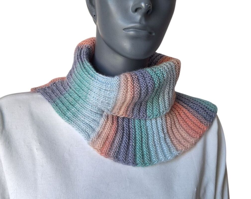 Strickanleitung Halssocke, Neckwarmer, Schalkragen für Anfänger  #339