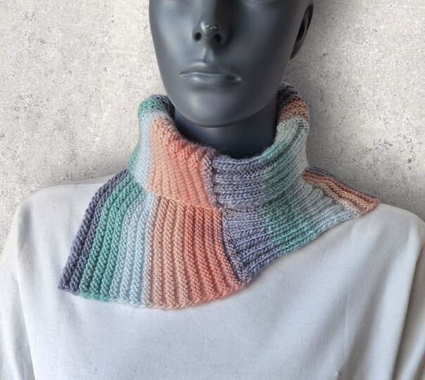 Strickanleitung Halssocke, Neckwarmer, Schalkragen für Anfänger  #339