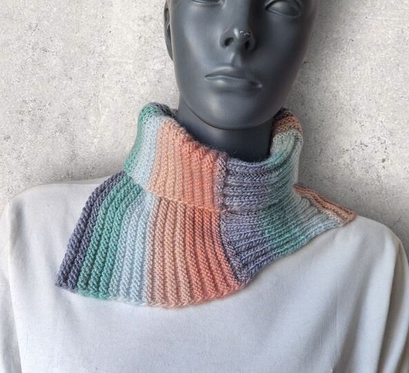 Strickanleitung Halssocke, Neckwarmer, Schalkragen für Anfänger  #339
