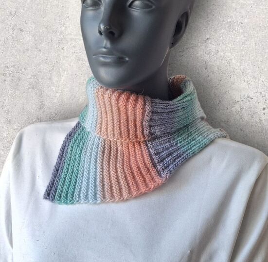 Strickanleitung Halssocke, Neckwarmer, Schalkragen für Anfänger  #339