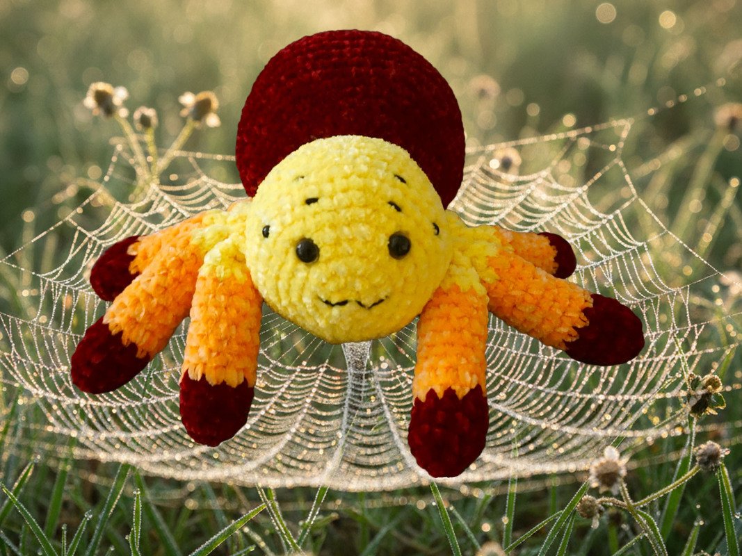 Crochet Pattern For The Amigurumi Cuddly Spider!