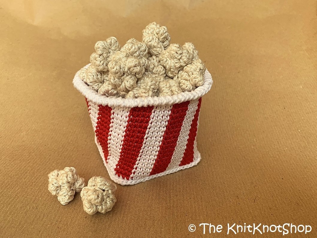 Häkelanleitung Häkelsnack Popcorntüte