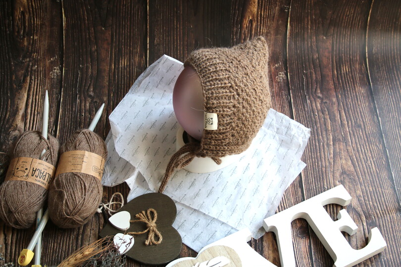 Pixi Bonnet Baby Mütze PDF-Strickmuster