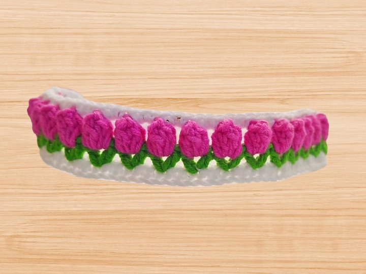 Häkelanleitung Tulpen Haarband PDF + Video Tutorial – nontycrochet