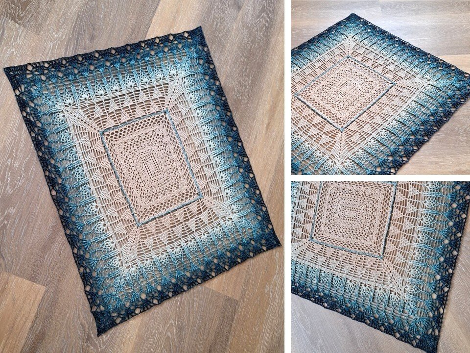 Häkelanleitung rechteckige Mitteldecke / Tischdecke / Tischtuch - Bild 2