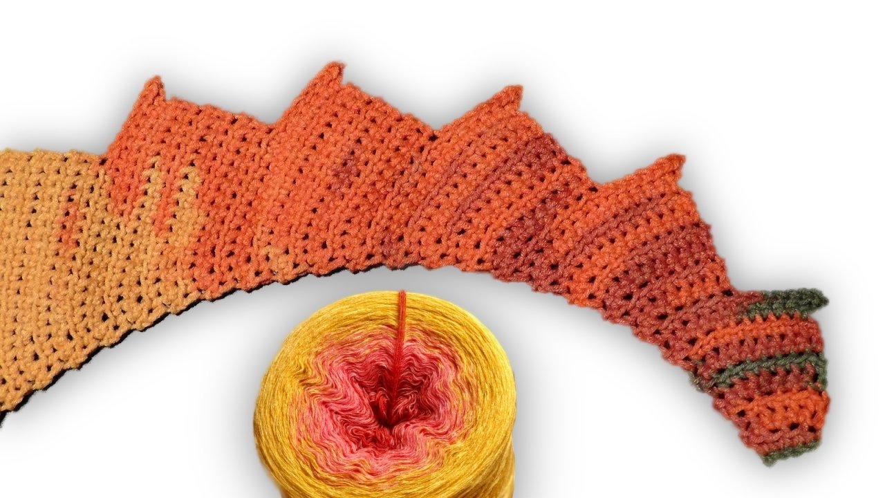 Dragon Tail shawl crochet pattern video & PDF