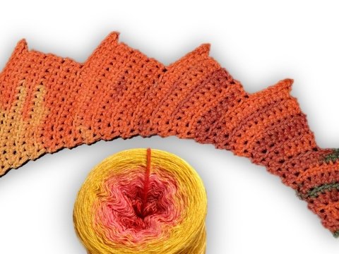 Dragon Tail shawl crochet pattern video & PDF
