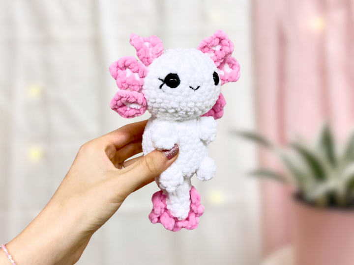 Häkelanleitung Axolotl "Sabrina"