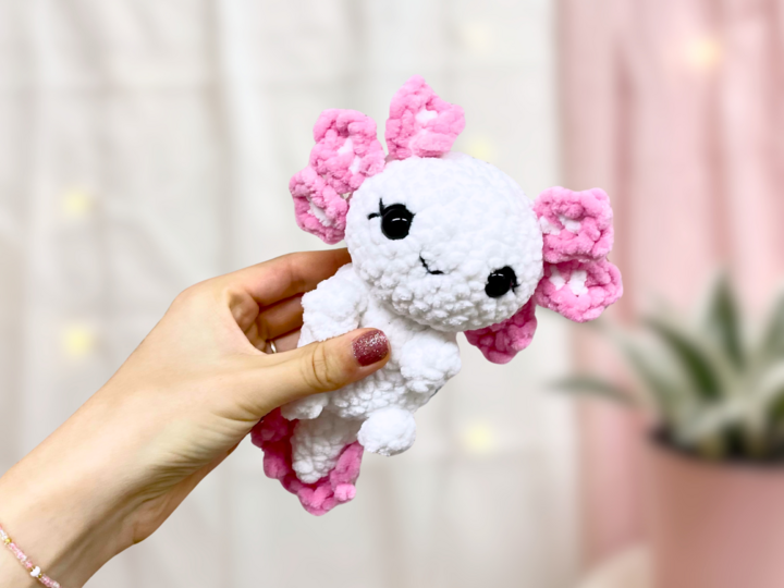 Häkelanleitung Axolotl "Sabrina"