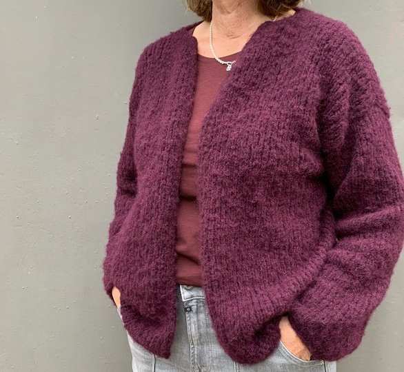 Cardigan Inken – nur 4 Knäuel, 200 g leicht, perfekt für Anfängerinnen