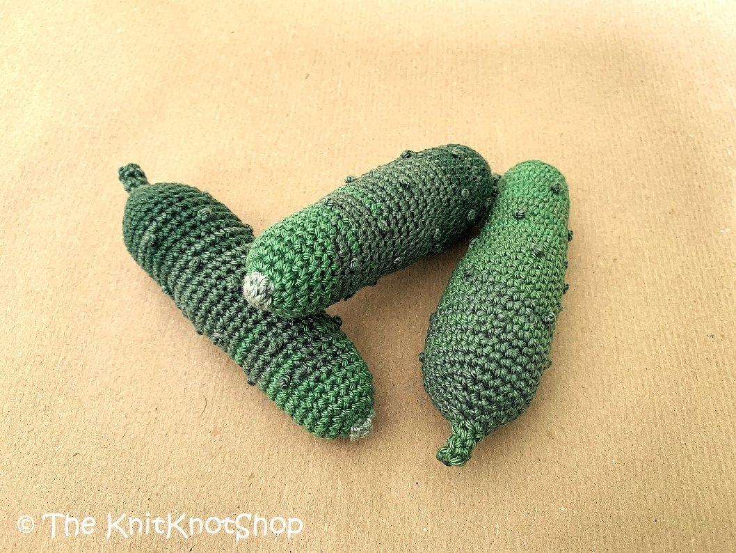 Häkelanleitung Häkelgemüse Saure Gurke