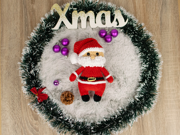 Santa Claus Amigurumi Crochet Pattern – PDF Tutorial for a Cute Christmas D
