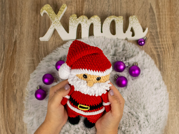 Santa Claus Amigurumi Crochet Pattern – PDF Tutorial for a Cute Christmas D