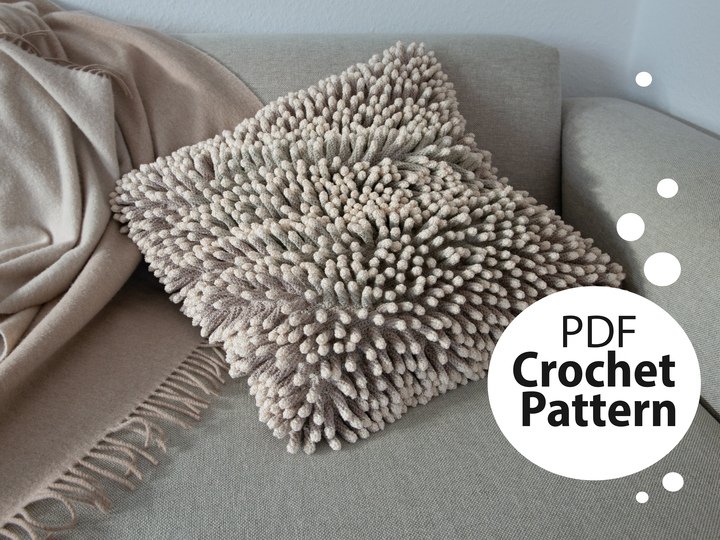 Häkelanleitung Kissenbezug Seeanemone