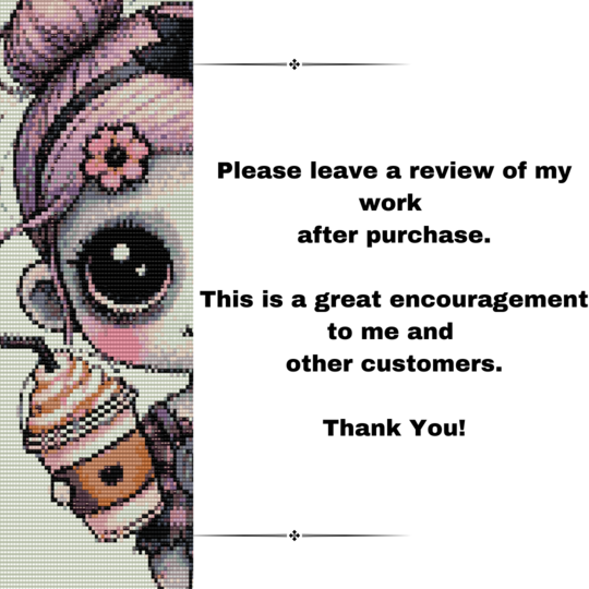 Dreadful Darling II Beaded Tapestry Pattern