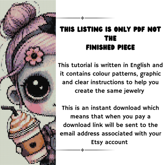 Dreadful Darling II Beaded Tapestry Pattern