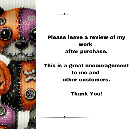 Patchwork Pup II Beaded Tapestry Pattern