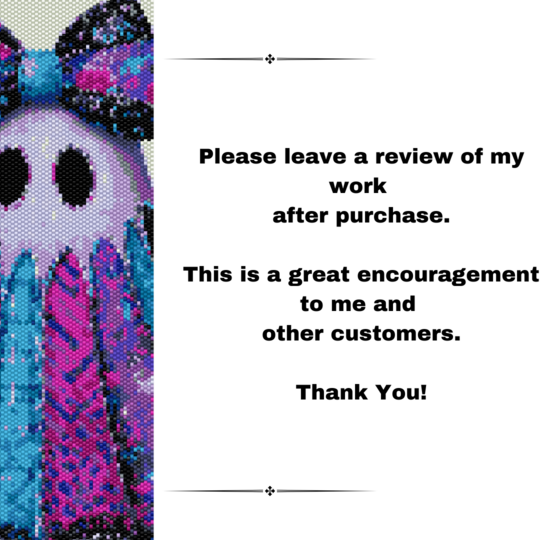 Glamour Ghoul Beaded Tapestry Pattern