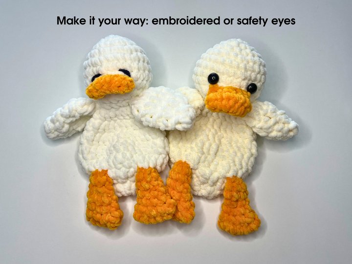 Crochet Duck Lovey Pattern PDF | Beginner Friendly Baby Shower Gift