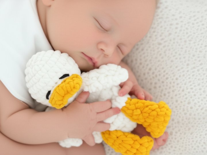 Crochet Duck Lovey Pattern PDF | Beginner Friendly Baby Shower Gift