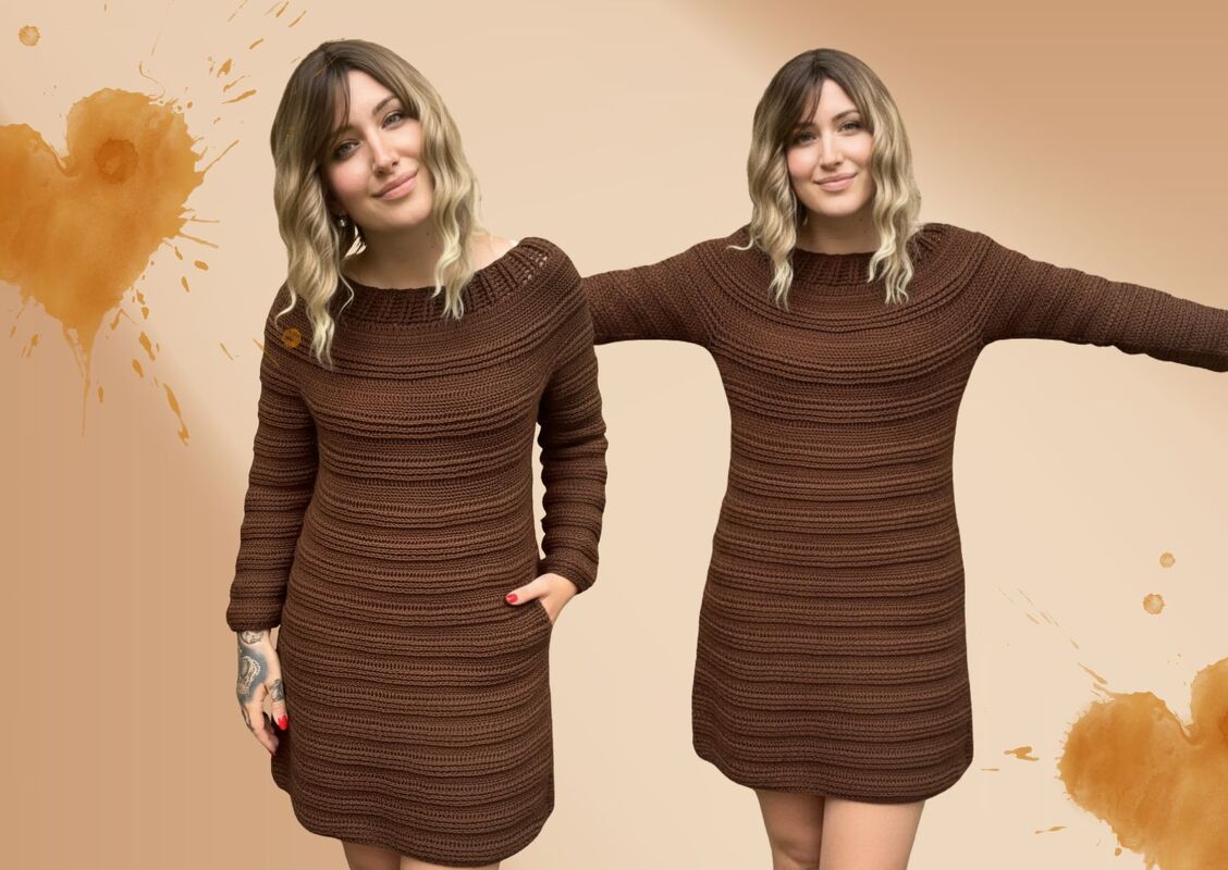 Häkelanleitung Kleid "ESPRESSO"