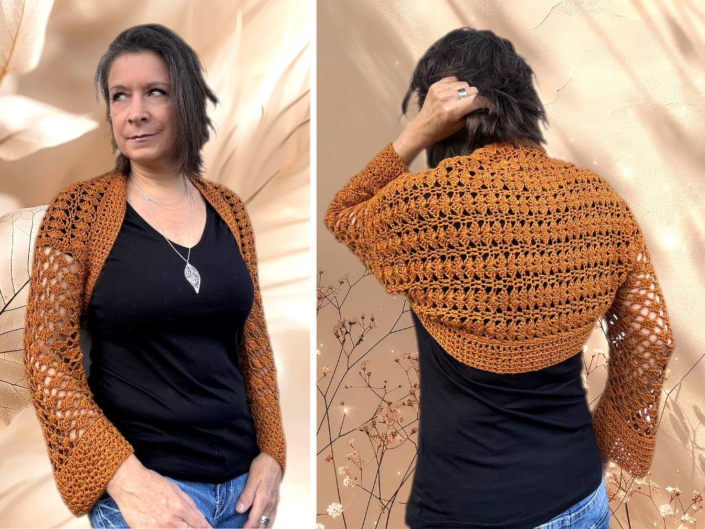 Häkelanleitung luftiger BALI BOLERO | Größen XS – 4XL