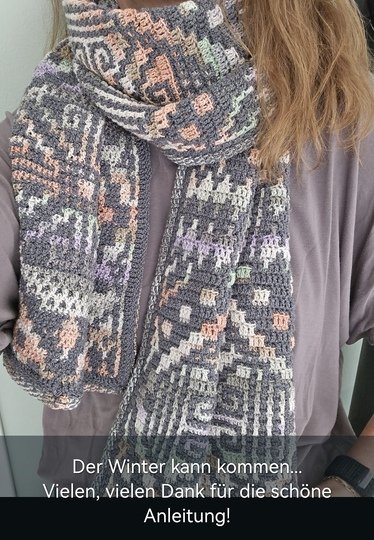 "1002 Nächte"   Anleitung für eine Decke und Tasche in Mosaikhäkeltechnik