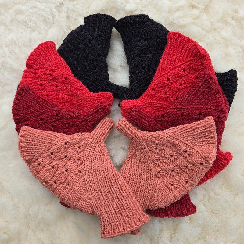 Handstulpen Kirschblüte , Strickanleitung