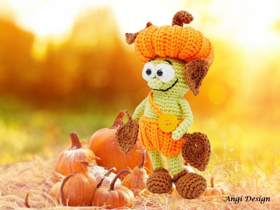 Häkelanleitung frecher Kürbiswichtel - Bild 14