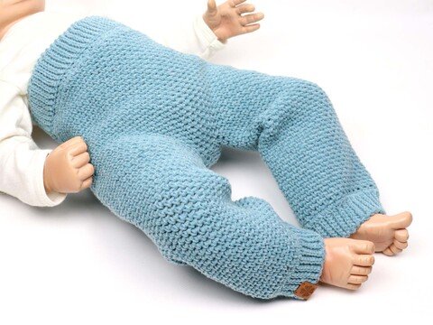 Baby- und Kinderhose „Fresh“ (stricklook, Gr. 50-116)