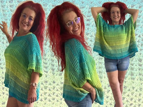 Häkelanleitung 1 Bobbel Oversize Bigshirt Pia