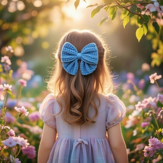 Crochet Bow Hair Clip Pattern (PDF + Video Tutorial)