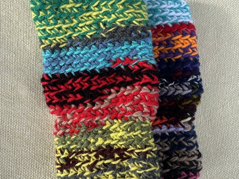 Crochet Scrap Ragga Hand Warmers Pattern, PDF