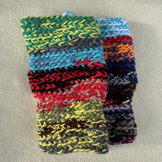Crochet Scrap Ragga Hand Warmers Pattern, PDF