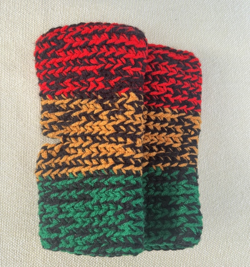 Crochet Scrap Ragga Hand Warmers Pattern, PDF