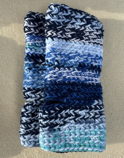 Crochet Scrap Ragga Hand Warmers Pattern, PDF