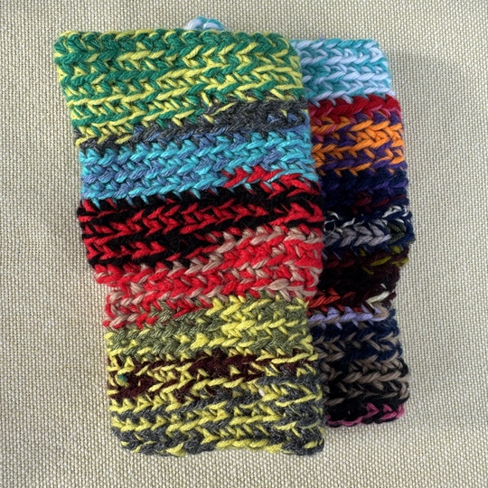 Crochet Scrap Ragga Hand Warmers Pattern, PDF