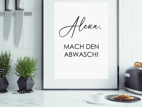 Poster ALEXA Mach den ABWASCH Poster Download